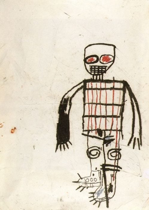 JEAN MICHEL BASQUIAT autoportrai 1983 courtesy collection Agnes b