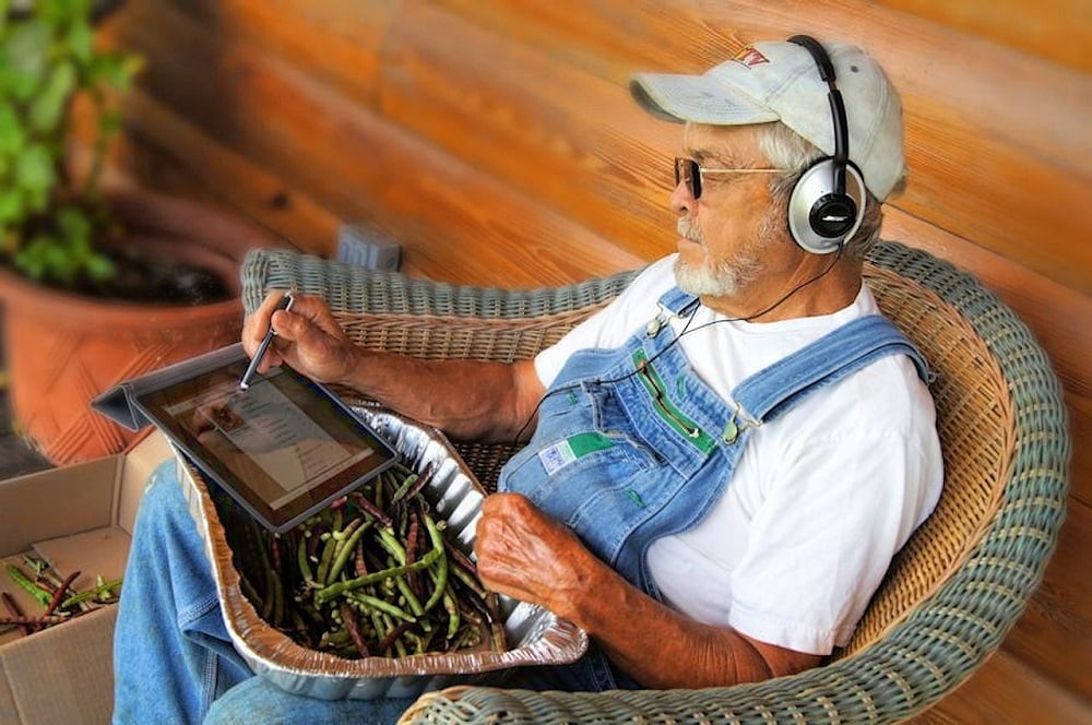 ipad et agriculteur