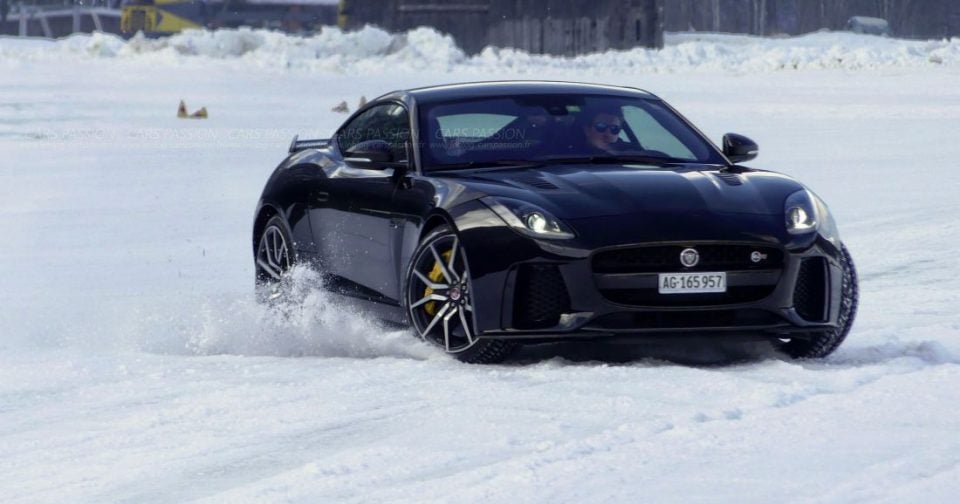 driving ice jaguar ftype svr