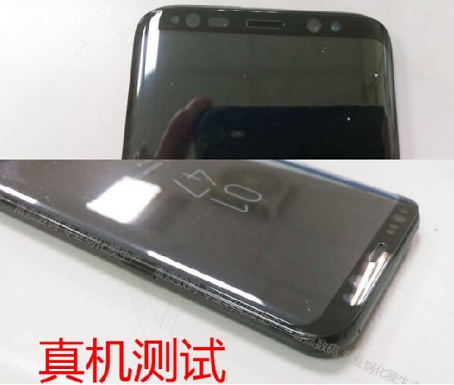 galaxy s8 fuite sur le design