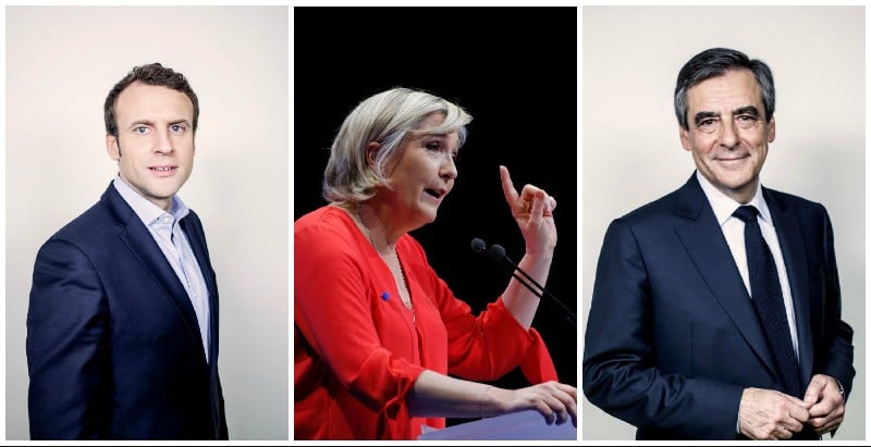 macron le pen fillon1