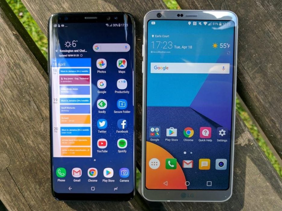 galaxy s8 vs lg