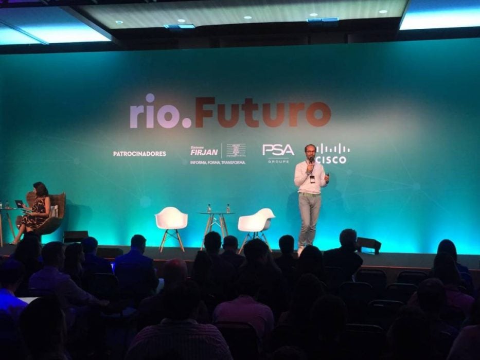 Mathieu de Fayet, VP de Niantic lors de la conférence rio.Futuro