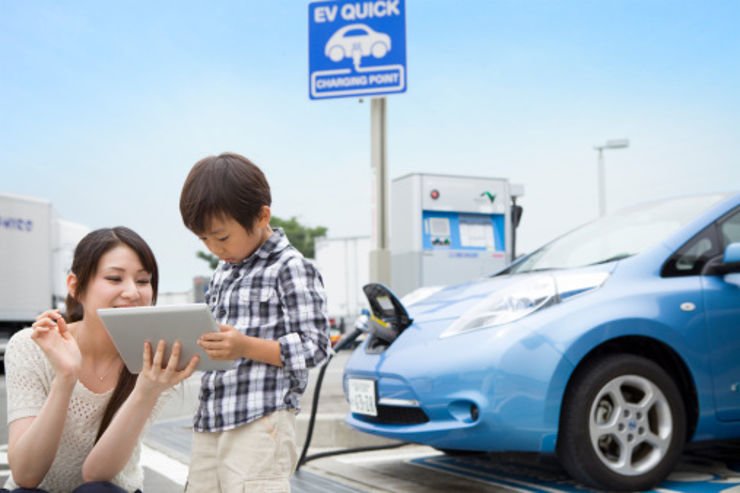 Une publicité pour voiture électrique en Chine