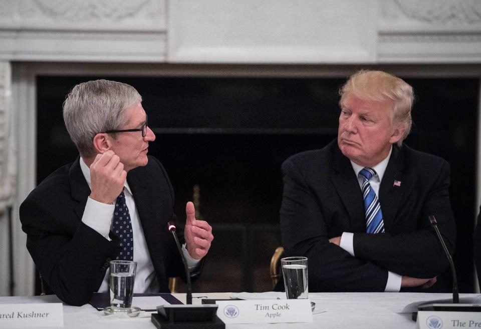couv getty images tim cook donald trump