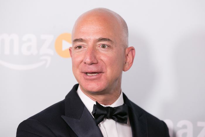 WEST HOLLYWOOD, CA - SEPTEMBER 18: Jeff Bezos arrives for Amazon's Emmy Celebration at Sunset Tower Hotel on September 18, 2016 in West Hollywood, California. (Photo by Gabriel Olsen/FilmMagic) / Getty Images