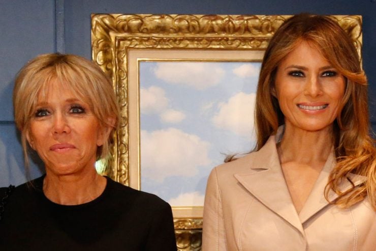 Brigitte Macron et Melania Trump