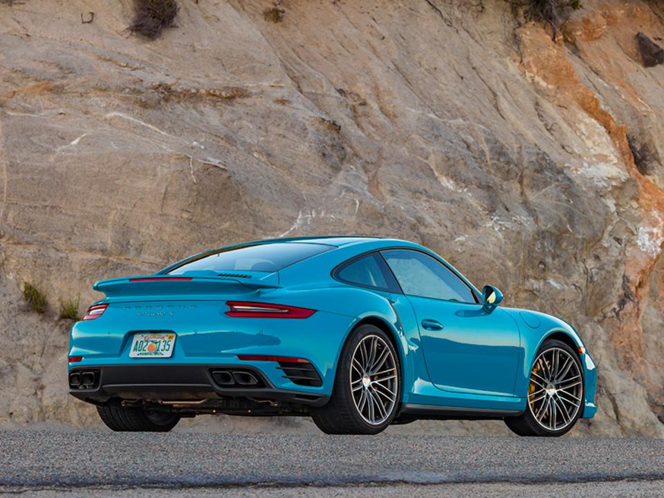 Porsche 911 Turbo s Blue
