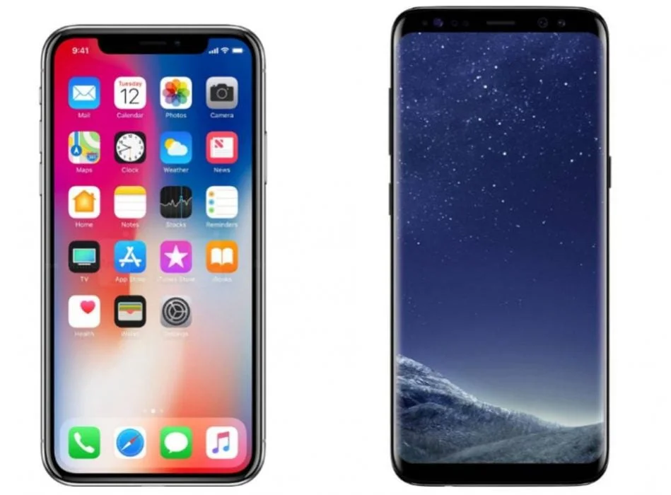 iphone x galaxy s8