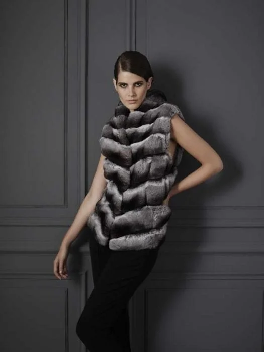 milady gilet chinchilla luxe net