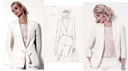 tailleurs et blouses de dentelle