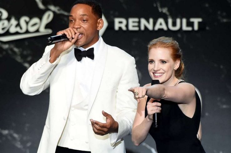 7788711656 will smith et jessica chastain sur la scene du 24e gala de l amfar