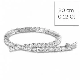 6 70 carat bracelet riviere en or blanc avec diamants