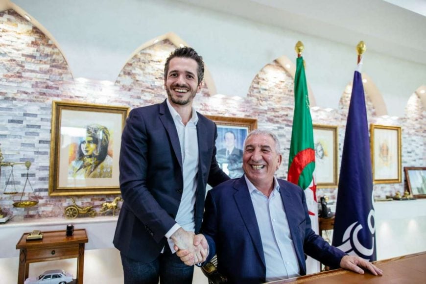 abderrahmane benhamadi ceo du groupe condor au cote du directeur developpement fares al mousli