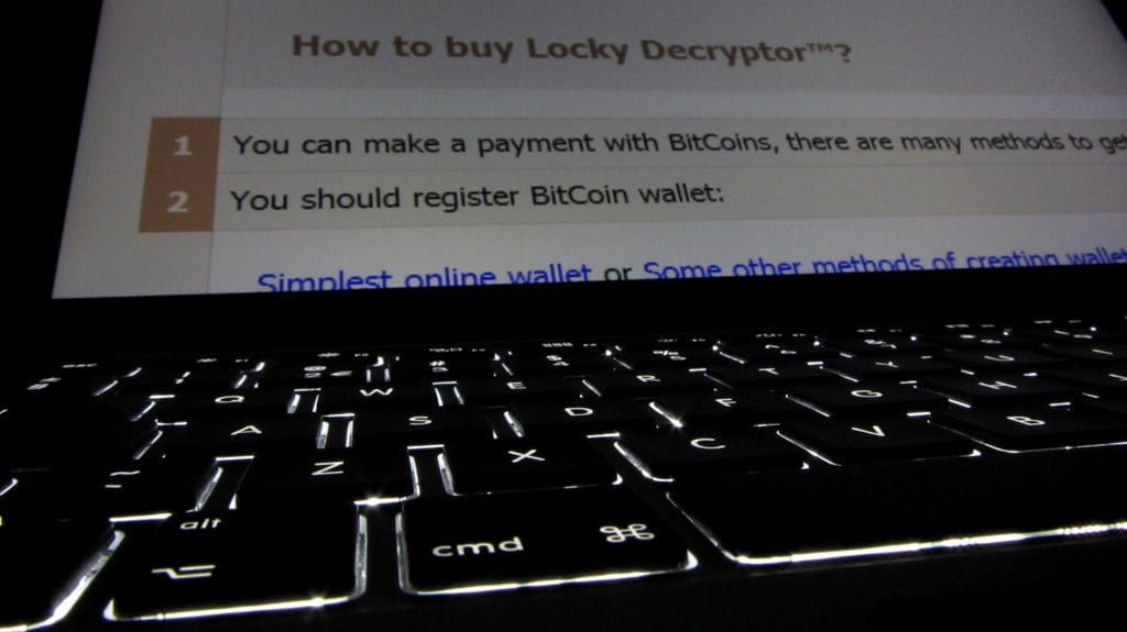 Locky ransomware: payment