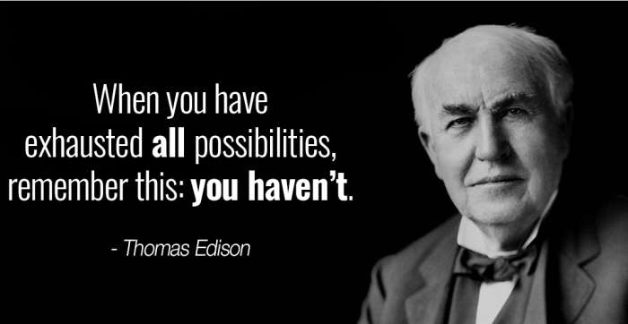 thomas edison possibilities