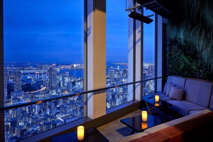 andaz tokyo rooftop bar window seat