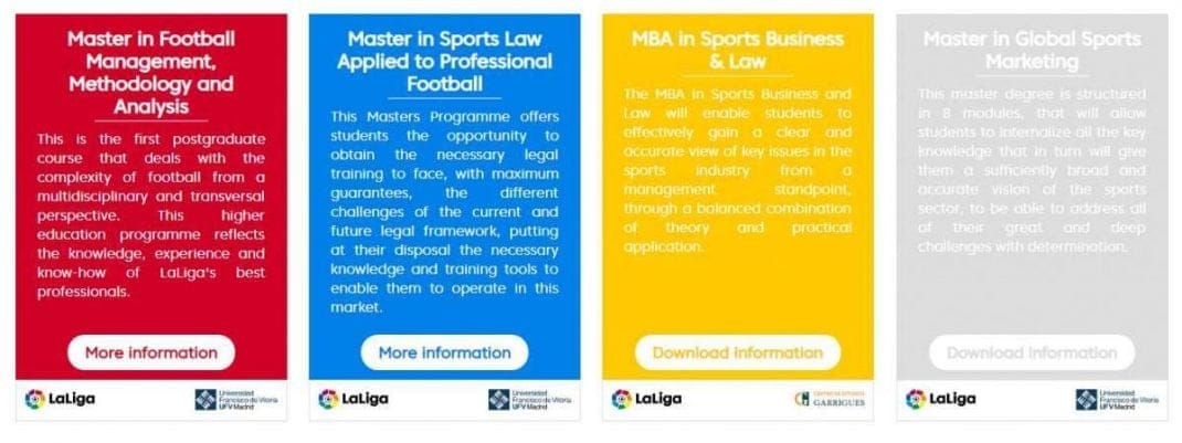laligabusinessschool programs