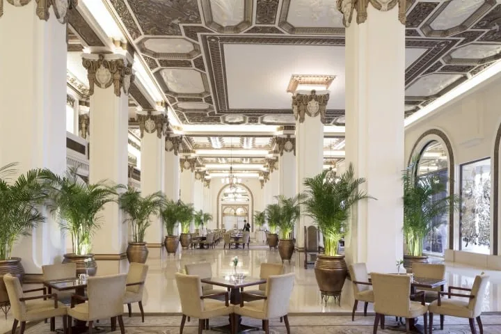 the lobby