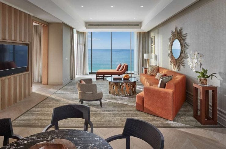 dubai suite mandarin sea front living room