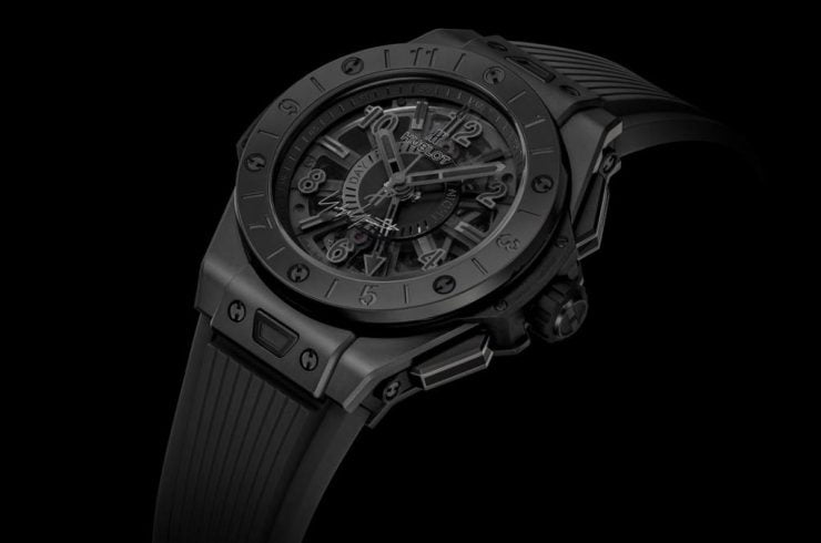 hublot big bang gmt all black yohji yamamoto luxe