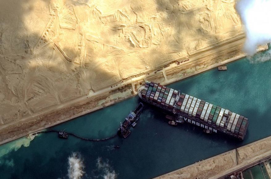 L'Ever Given bloque le canal de Suez