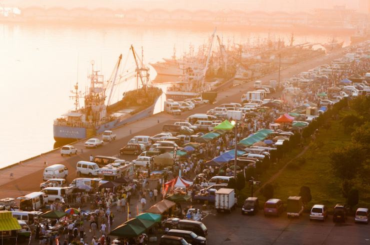 tatehana wharf morning market hachinohe city 3