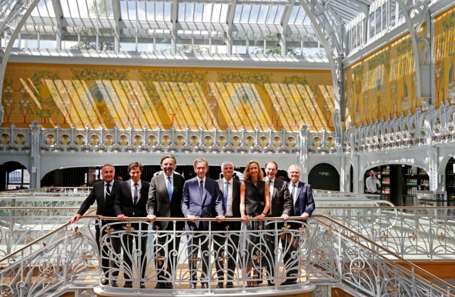 Bernard Arnault, PDG de LVMH, lors de l'inauguration de la Samaritaine