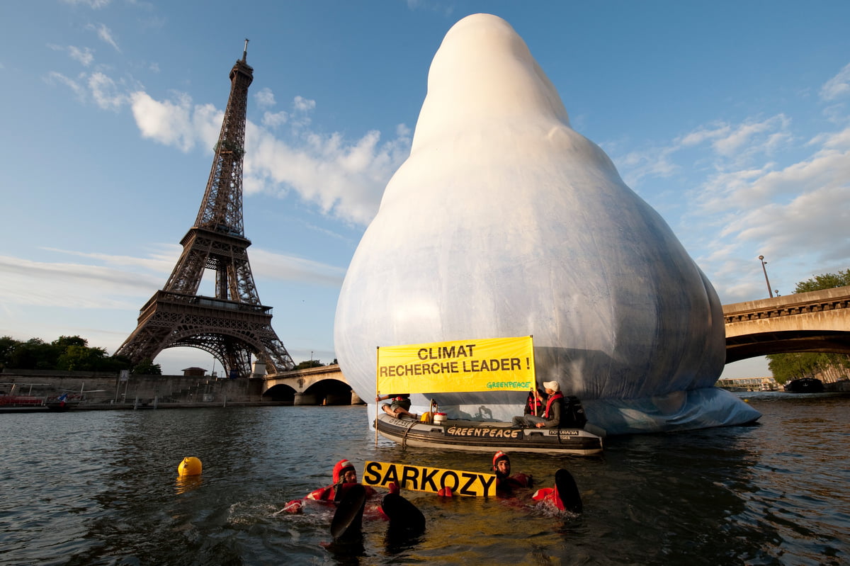 Le iceberg Greenpeace anti réchauffement climatique