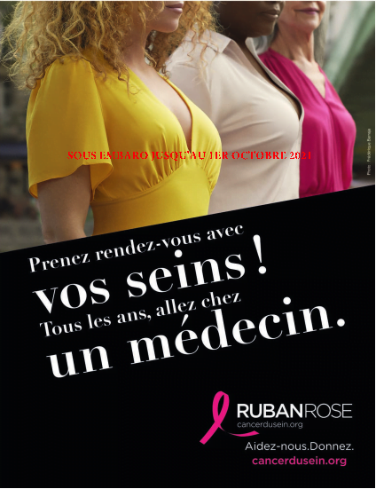 Affiche campagne marche des seins