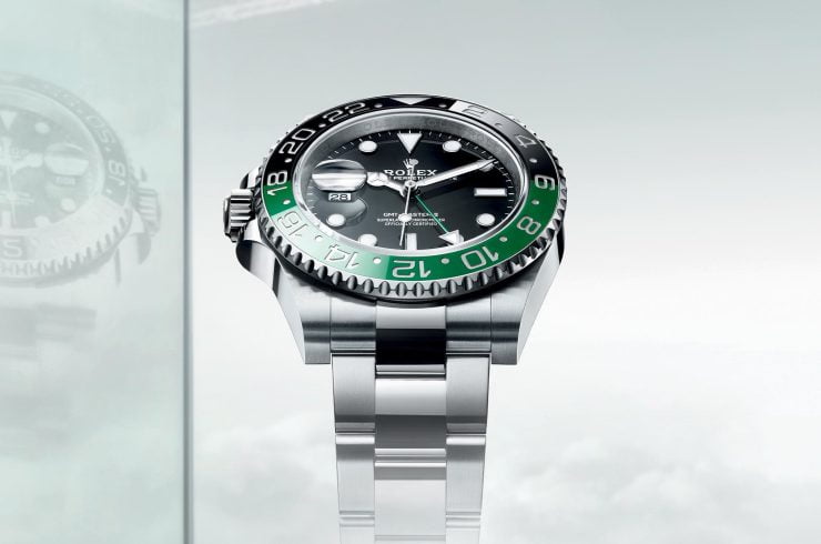rolex oyster perpetual gmt master ii left sided crown