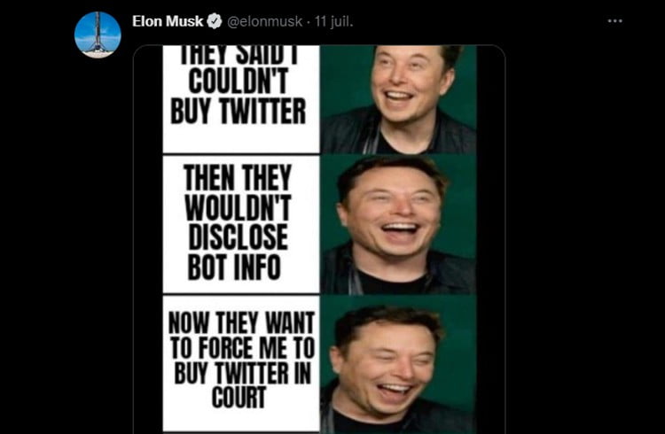 elon musk twitter juillet 2022