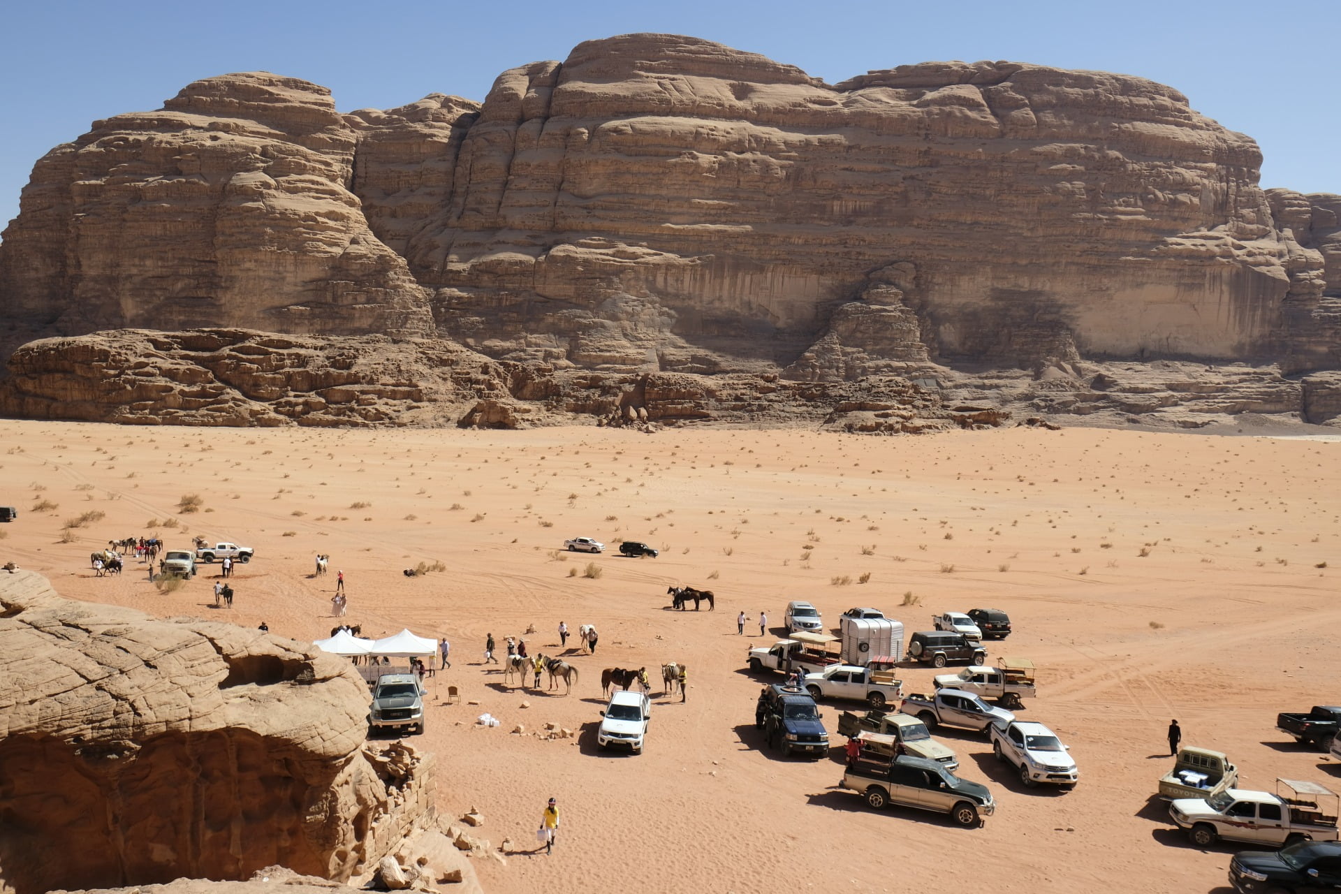 Desert Wadi Rum Jordanie raid cheval