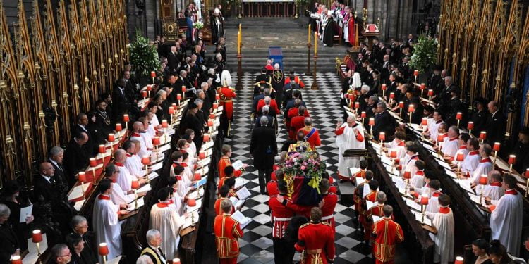 'abbaye de Westminter elizabeth II funeraille