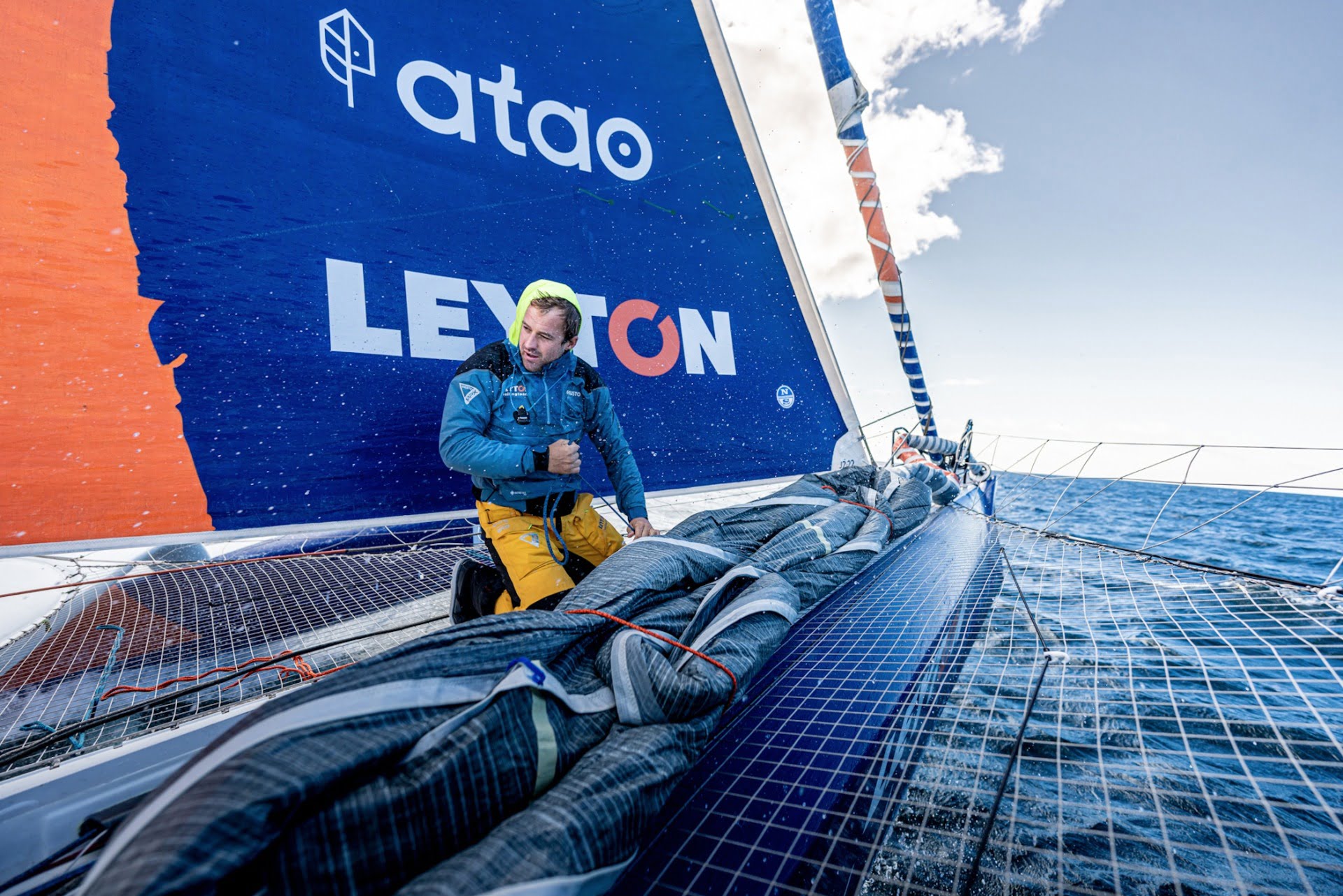 Sam Goodchild, skipper de Leyton qui participe à la Route du Rhum