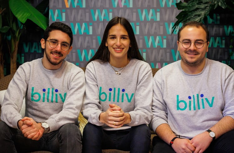 Billib Ruben Kahloun, Lena Crolot et David El Malih, cofondateurs de Billiv.