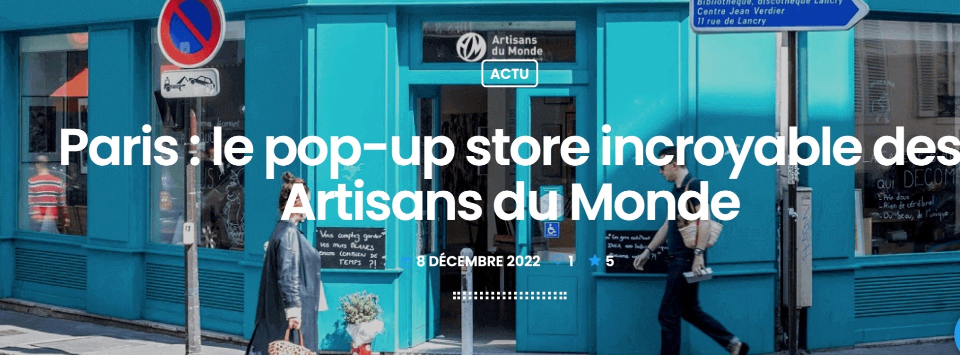 Pop Up Store Artisans duMonde