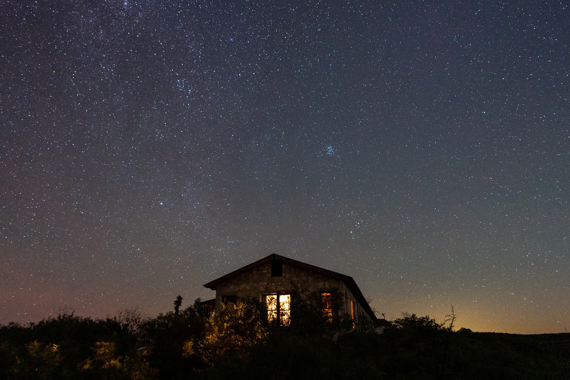 Maison dans la région du Lower Pecos non loin de Marfa au Texas (Crédit : Vanessa del Campo)