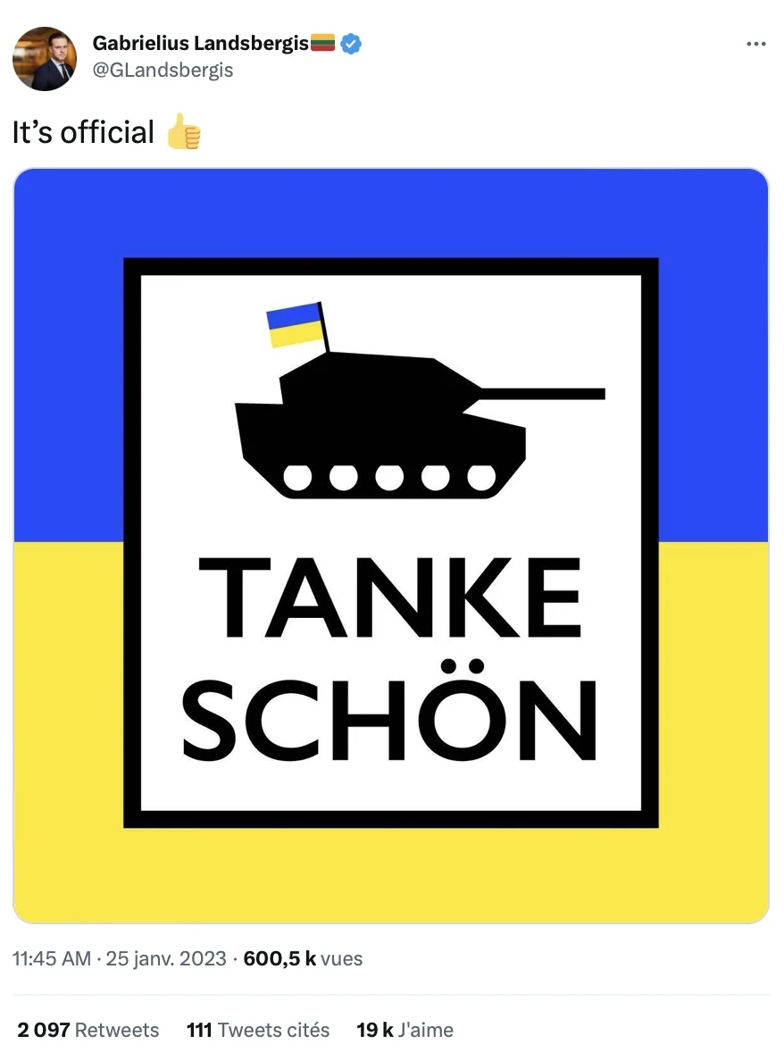 L'Allemagne et les États-Unis vont envoyer des chars de combat en Ukraine, un revirement de politique majeur 3 chars