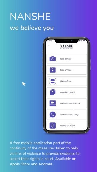 NanShe : l'application mobile made in France pour aider les victimes de violences sélectionnée au CES 2023 de Las Vegas 3 Nanshe