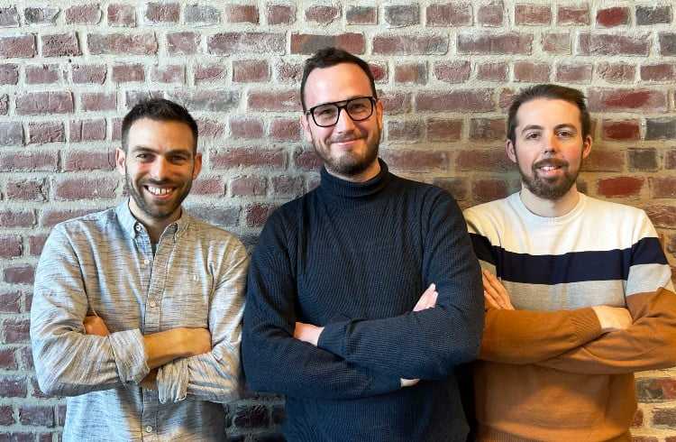 Vincent Pichon, Julien Bruitte et Alexandre Duquenoy, cofondateurs d'Origami Marketplace.