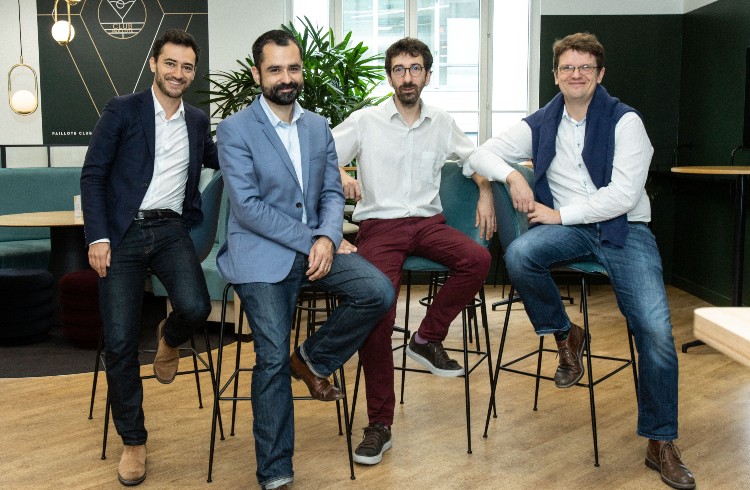 Alexis Angot, Antoine Hubert, Fabrice Berro et Jean-Gabriel Levon, fondateurs d'Ynsect / @Pauline de Courrèges