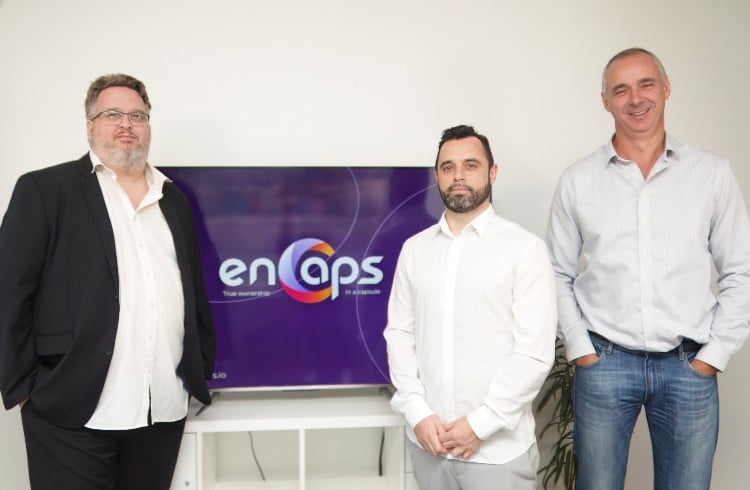 Pascal Jardé, Vincent Anselmo et Antoine Janning, cofondateurs d'enCaps.
