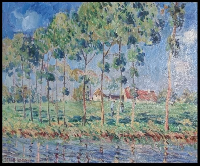 Georges Ferro-Lagrée - Arbres en bord du Cher près de Saint Aignan, 1978