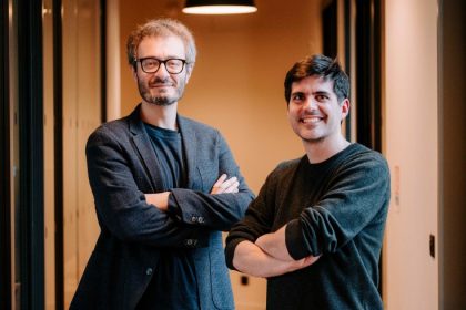 David Salfati et Vincent Schachter, fondateur de Pelikan.
