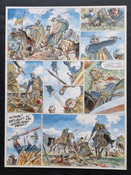 @Hermann & Glénat, Les Tours de Bois-Maury, planche originale du tome 12