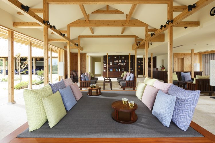 public space yuntaku lounge hoshinoya taketomi island