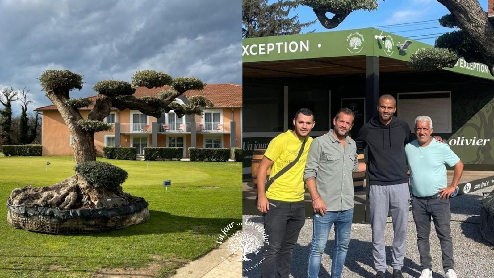 Tony Parker lors de sa visite d’Un Jour… Un Olivier