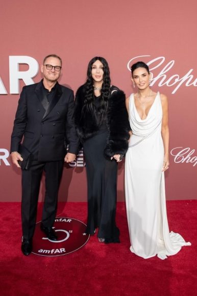 amfar ceo kevin robert frost cher demi moore