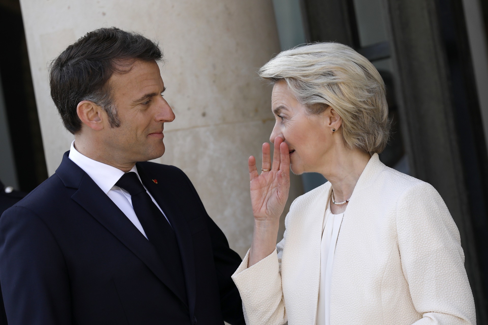 Le président français Emmanuel Macron accueille la coalition du Sommet consentant à l'appui de l'Ukraine / Photo by Antoine Gyori - Corbis/Corbis via Getty Images